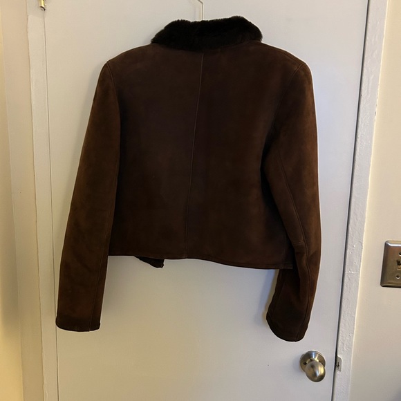 Jeke Paris Brown Shearling Jacket - Picture 2 of 4